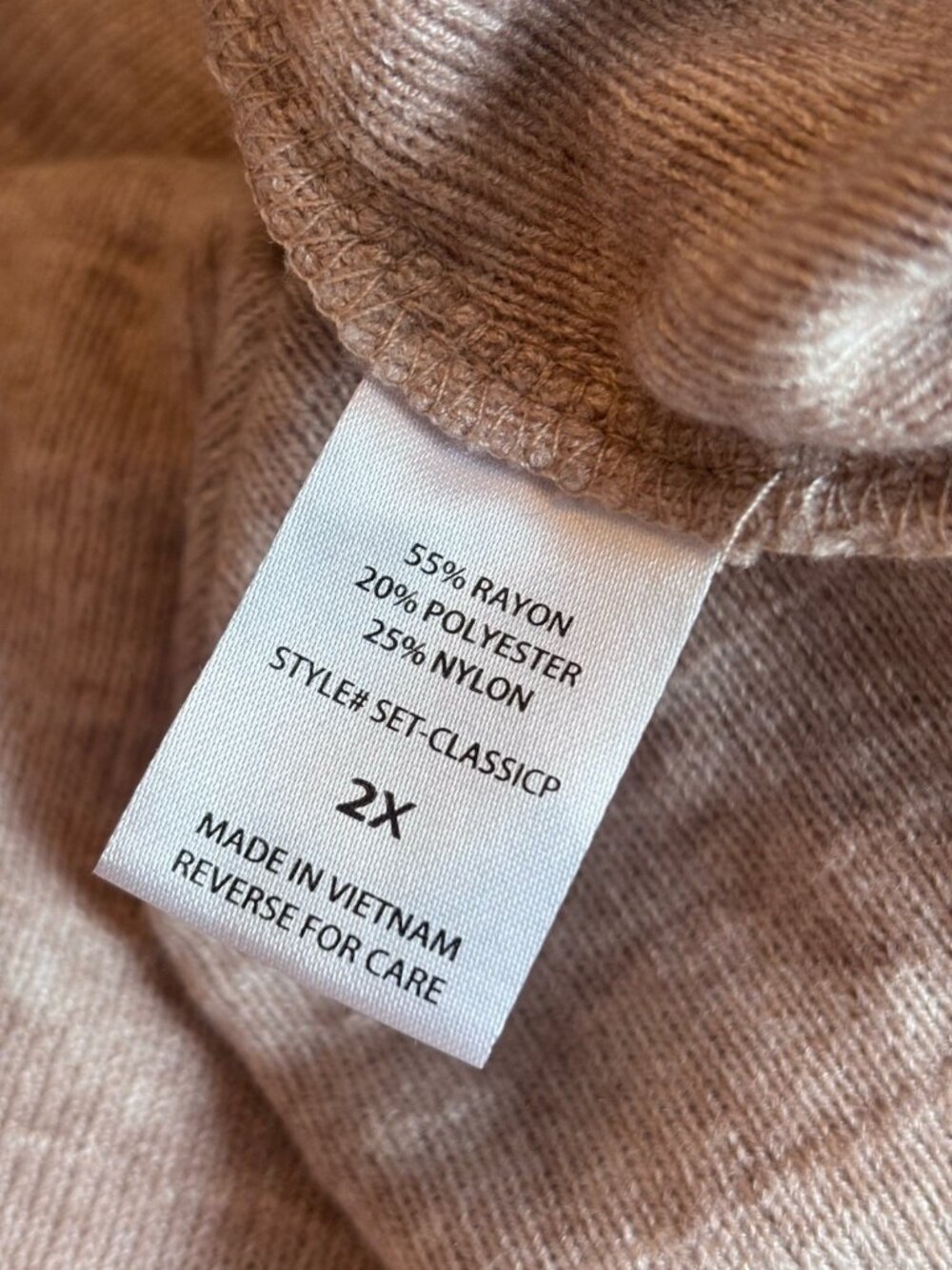 NWT Dear Scarlett Womens Size 2X Tan Cardigan Sweater Pockets Open Front - Picture 7 of 8